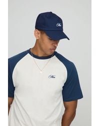 BoohooMAN - Twill Embroidered Cap - Lyst
