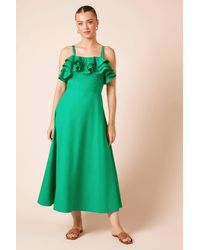 Dorothy Perkins - Frill Front Strappy Maxi Dress - Lyst