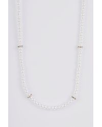 BoohooMAN Perlen-Halskette - Grau