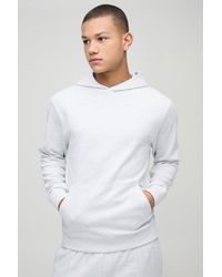 Boohoo - Sudadera Ajustada Con Capucha Entrelazada - Lyst