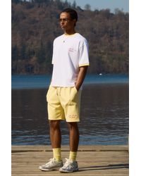 Boohoo - Conjunto Oversize De Pantalón Corto Y Camiseta Con Ribetes En Los Filos - Lyst