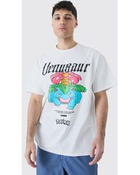BoohooMAN - Oversize T-Shirt mit lizenziertem Pokemon Venasaur Print - Lyst