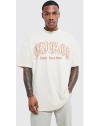 Boohoo - Oversized Chicago Print T-shirt - Lyst