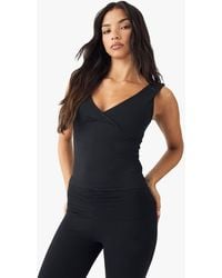 DSGN Studio - Ultra Sculpt Wrap Front Padded Tank Top - Lyst