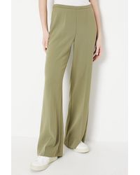 Oasis - High Waisted Wide Leg Welt Pocket Trouser - Lyst