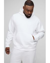 BoohooMAN - Plus Basic Boxy Over The Head Hoodie - Lyst
