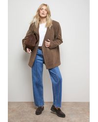Oasis - Collarless Blazer Coat - Lyst
