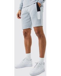 BoohooMAN - Man Signature Slim-Fit Colorblock Shorts - Lyst