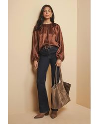 Wallis - Shimmer Satin Blouse - Lyst