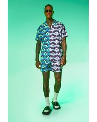 boohooman short and shirt set