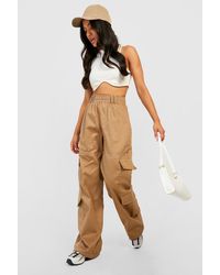 Womens Clothing Trousers Natural Slacks and Chinos Cargo trousers Stouls Butch Suede Cargo Pants in Beige 