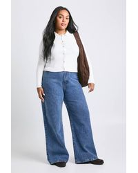 Boohoo - Plus Collared Compact Knit Cardigan - Lyst