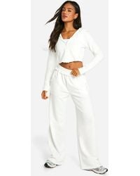 Boohoo - Reverse Loopback Straight Leg Jogger - Lyst