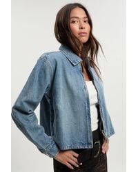 Boohoo - Collared Denim Jacket - Lyst