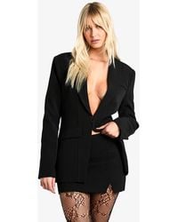 Boohoo - Split Front Micro Mini Skirt - Lyst