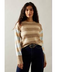 Wallis - Multi Stripe Crew Neck Sweater - Lyst