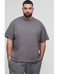 BoohooMAN - Plus Oversized Basic Crew Neck T-shirt - Lyst