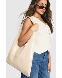 Boohoo - Large Slouchy Tote Bag - Lyst