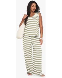 Boohoo - Plus Single Channel Drawstring Waist Super Oversized Wide Leg - Lyst