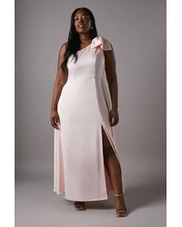 Coast - Plus Size Bow On Shoulder A Line Skirt Bridesmaid Dress - Lyst