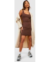 Boohoo - Premium Super Soft Wide Strap Mini Dress - Lyst