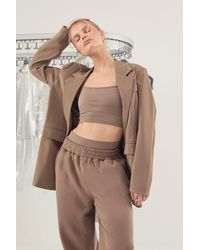 Boohoo - Woven Open Back Tailored Blazer - Lyst