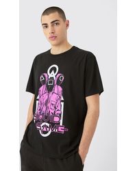 BoohooMAN - Oversized Squid Games License T-shirt - Lyst