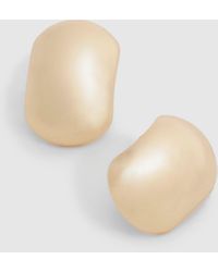 Boohoo - Gold Oversized Bubble Stud Earrings - Lyst