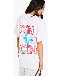 Boohoo - Cin Cin Oversized Back Print T-Shirt - Lyst
