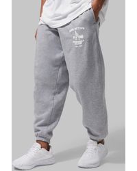 Boohoo - Man Active Oversized Barbell Club Joggers - Lyst
