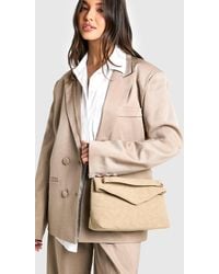 Boohoo - Fold Over Chain Handle Cross Body Bag - Lyst
