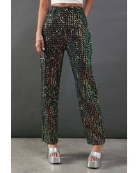 Warehouse - Sequin Straight Leg Denim Jeans - Lyst