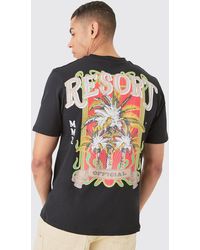 BoohooMAN - Resort Printed Regular Fit T-shirt - Lyst