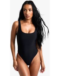 Boohoo - Bañador Essentials Con Escote Cuadrado - Lyst