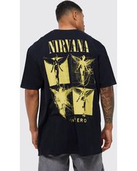 Boohoo - Oversized Nirvana License T-shirt - Lyst
