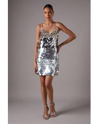 Coast - Disc Sequin Cami Mini Dress - Lyst