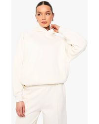 Boohoo - Raglan Seam Oversized Hoodie - Lyst