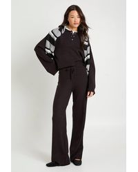 Boohoo - Tall Collared Button Down Oversized Knitted Sweater And Straight Leg Trouser Co-Ord - Lyst