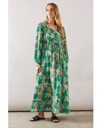 Wallis - Tropical Button Up Smock Dress - Lyst