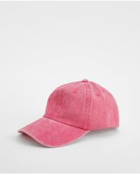 Boohoo - Washed Pink Baseball Cap - Lyst