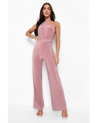 Missguided Synthetic Multiway Jumpsuit in Black | Lyst UK