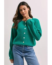 Dorothy Perkins - Soft Contrast Button Cardigan - Lyst