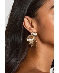 Boohoo - Statement Petal Stud Earrings - Lyst