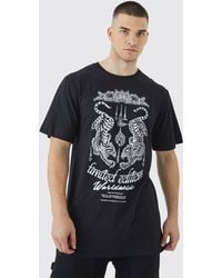 Boohoo - Tall Oversized Tiger Graphic T-shirt - Lyst