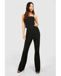 Boohoo - Tall Bengaline Stretch Fit And Flare Trouser - Lyst