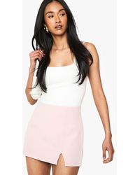Boohoo - Split Front Micro Mini Skirt - Lyst