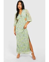 sachin and babi light blue dress BCBG Open-Back Silk-Chiffon Gown (NEW)