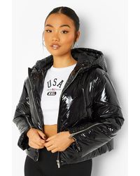 boohoo waterproof coat