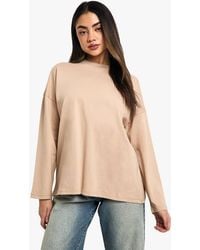 Boohoo - Basics Oversized Long Sleeve T-Shirt - Lyst