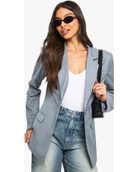 Boohoo - Woven Tailored Cinched Blazer - Lyst